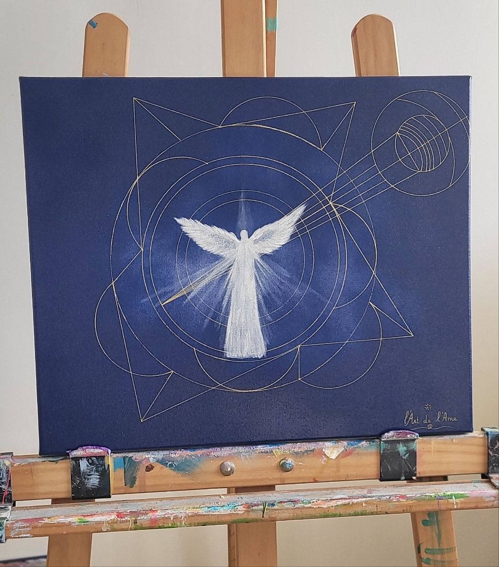 PEINTURE de PROTECTION (Archange Michael)(frais de port compris)