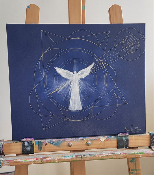 PEINTURE de PROTECTION (Archange Michael)(frais de port compris)